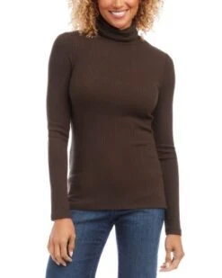 Ribbed Turtleneck Sweater - Karen Kane -Karen Kane 13154943 fpx