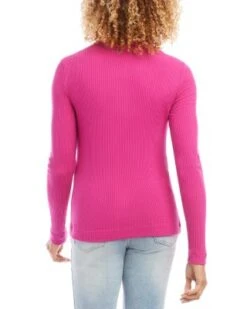 Ribbed Long Sleeve Top - Karen Kane -Karen Kane 13167359 fpx