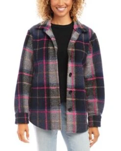 Long Sleeve Shirt Jacket - Karen Kane