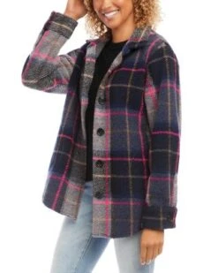 Long Sleeve Shirt Jacket - Karen Kane -Karen Kane 13167399 fpx