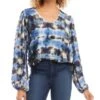 Long Sleeve Blouson Top - Karen Kane -Karen Kane 13184646 fpx