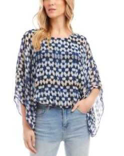 Blouson Scarf Top - Karen Kane