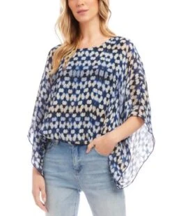 Blouson Scarf Top - Karen Kane -Karen Kane 13184755 fpx