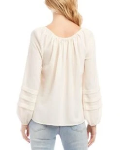 Pleated Sleeve Top - Karen Kane -Karen Kane 13184768 fpx