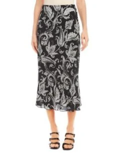 Bias Cut Midi Skirt - Karen Kane -Karen Kane 13200274 fpx