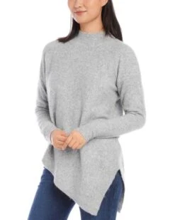 Petites Asymmetric Turtleneck Sweater - Karen Kane -Karen Kane 13218220 fpx