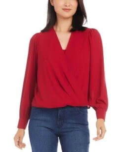 Crossover Top - Karen Kane -Karen Kane 13218226 fpx