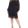 Lace Boat Neck Shift Dress - Karen Kane Plus -Karen Kane 13218284 fpx
