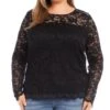 Floral Lace Top - Karen Kane Plus -Karen Kane 13218301 fpx