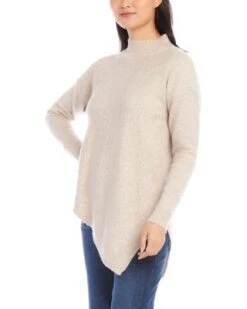 Asymmetric Turtleneck Sweater - Karen Kane -Karen Kane 13218319 fpx
