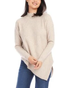 Asymmetric Turtleneck Sweater - Karen Kane -Karen Kane 13218320 fpx