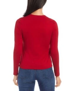 Twisted Neck Keyhole Top - Karen Kane -Karen Kane 13218410 fpx