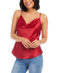 Draped Satin Camisole - Karen Kane -Karen Kane 13218461 fpx