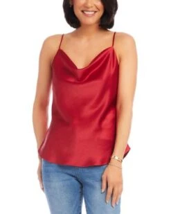 Draped Satin Camisole - Karen Kane -Karen Kane 13218463 fpx