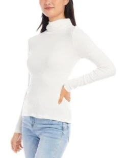 Ribbed Knit Turtleneck Top - Karen Kane -Karen Kane 13218472 fpx