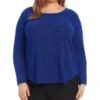 Metallic Knit Top - Karen Kane Plus