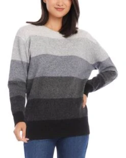 Striped Ombré Sweater - Karen Kane -Karen Kane 13218520 fpx