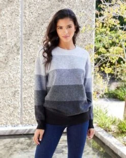 Striped Ombré Sweater - Karen Kane -Karen Kane 13218522 fpx