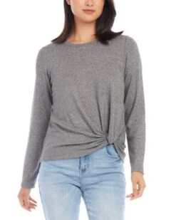 Petites Side Pick Up Top - Karen Kane -Karen Kane 13218527 fpx