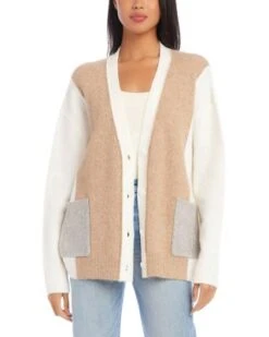 Color Blocked Cardigan - Karen Kane