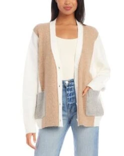 Color Blocked Cardigan - Karen Kane -Karen Kane 13218544 fpx