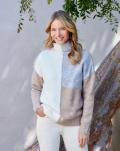 Color Blocked Sweater - Karen Kane -Karen Kane 13259777 fpx