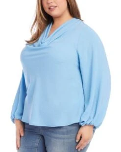 Cowl Neck Top - Karen Kane Plus -Karen Kane 13259791 fpx
