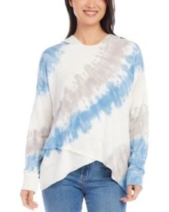 Asymmetric Hem Hoodie - Karen Kane -Karen Kane 13259831 fpx