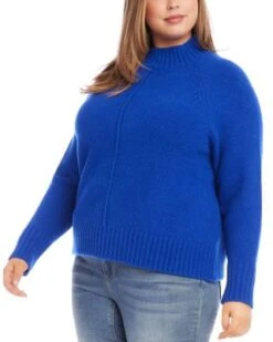 Turtleneck Sweater - Karen Kane Plus -Karen Kane 13259844 fpx