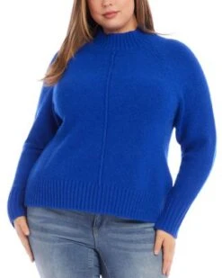 Turtleneck Sweater - Karen Kane Plus -Karen Kane 13259845 fpx