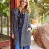 Herringbone Coat 2 Herringbone Coat -Karen Kane 3L54191 BWC 001