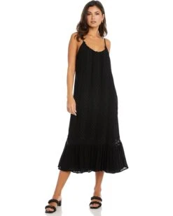 Karen Kane Lace Trim Midi Dress