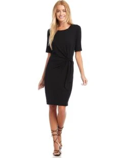 Karen Kane Short Sleeve Tie-Front Dress