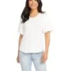 Karen Kane Contrast Satin Sleeve Top