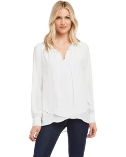 Karen Kane Crossover Tie Top