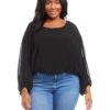 Karen Kane Plus Size Lantern Sleeve Top -Karen Kane 71 ZnSr3UOL. AC SR736920
