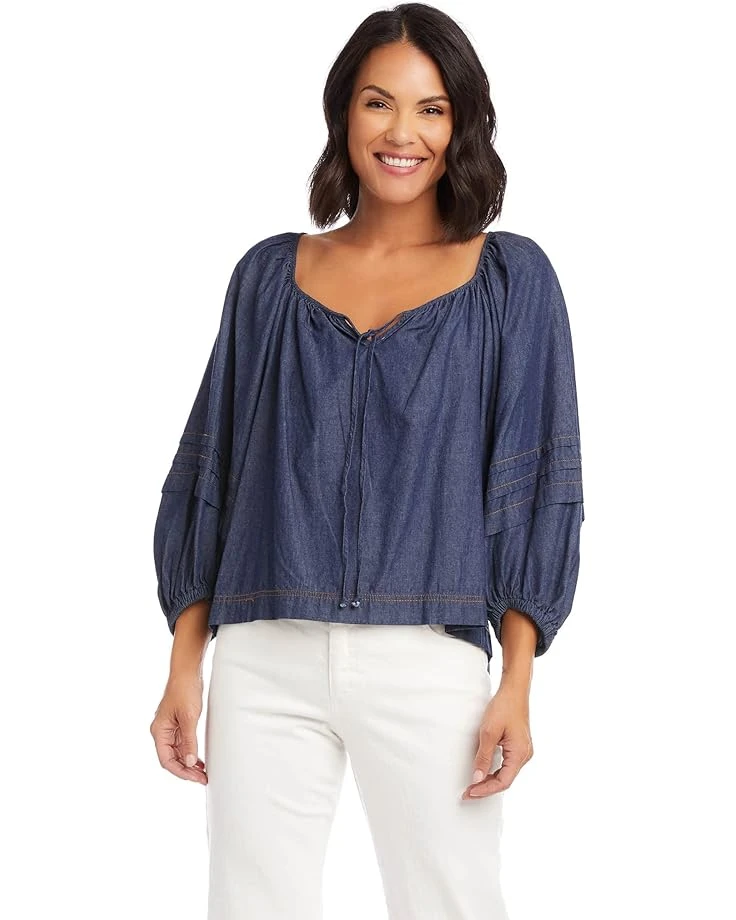 Karen Kane Contrast Stitch Peasant Top Karen Kane Contrast Stitch Peasant Top -Karen Kane 713uUnb53IL. AC SR736920