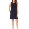Karen Kane Sleeveless Zip-Up Travel Dress