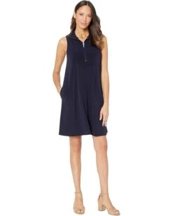Karen Kane Sleeveless Zip-Up Travel Dress