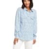 Karen Kane Print Chambray Shirt -Karen Kane 7187EvNi7L. AC SR736920