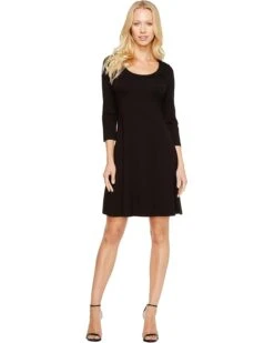 Karen Kane 3/4 Sleeve A-Line Dress