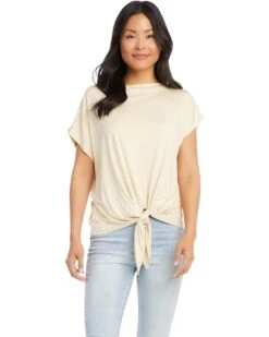 Karen Kane Boatneck Tie Front Top