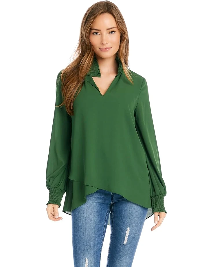 Karen Kane Smocked Crossover Top Karen Kane Smocked Crossover Top -Karen Kane 71khkkNbj6L. AC SR736920