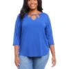 Karen Kane Plus Size Cutout Shirttail Tee -Karen Kane 71lPusc3 nL. AC SR736920