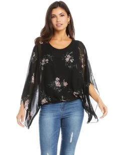 Karen Kane Blouson Scarf Top