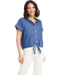 Karen Kane Tie-Front Shirt