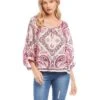 Karen Kane Scarf Print Top -Karen Kane 81m8ETRFdlL. AC SR736920