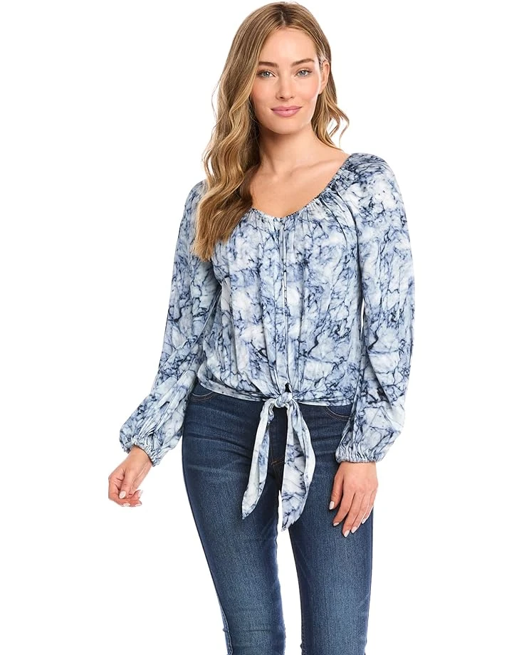 Karen Kane Tie Front Peasant Top Karen Kane Tie Front Peasant Top -Karen Kane 81pHLhXzjtL. AC SR736920