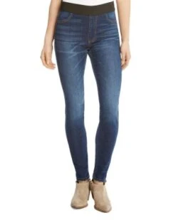 Faded Stretch Denim Leggings - Karen Kane -Karen Kane 9823372 fpx