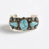 Kingman Turquoise Stone Cuff Bracelet
